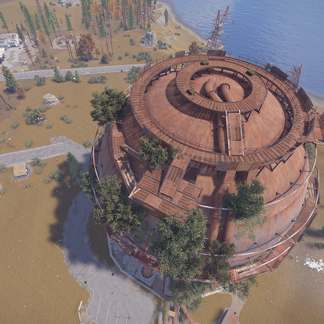 A view of the Dome from the air.
